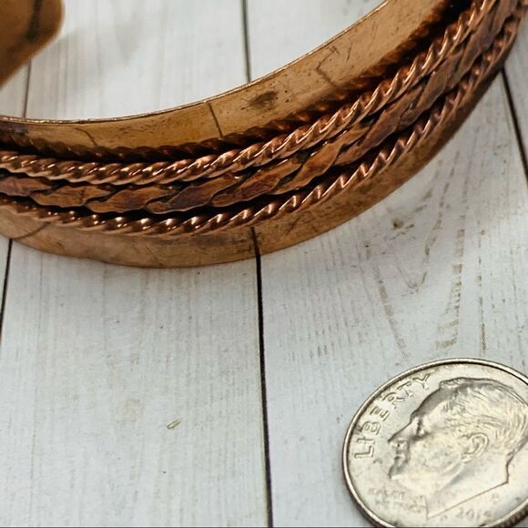 Mexican Copper Cuff Bracelet - Picture 3 of 4